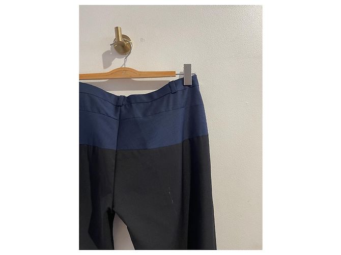 Pantaloni Balenciaga neri e blu T.40 Nero - vista 4
