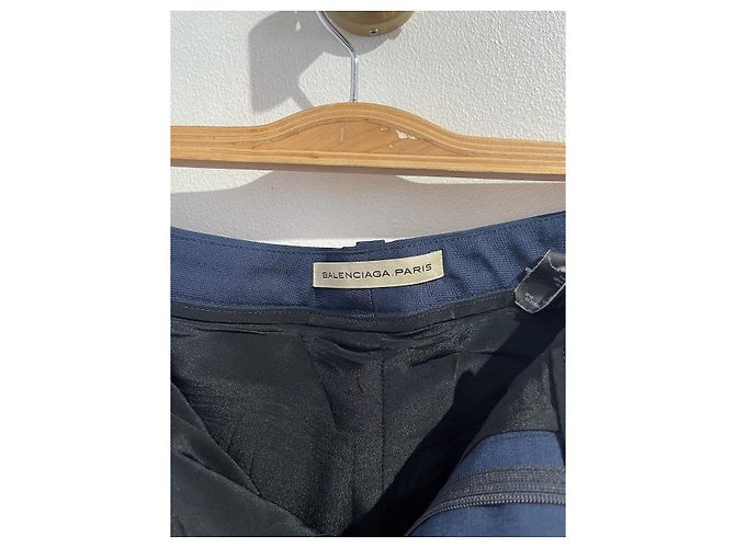 Pantaloni Balenciaga neri e blu T.40 Nero - vista 6