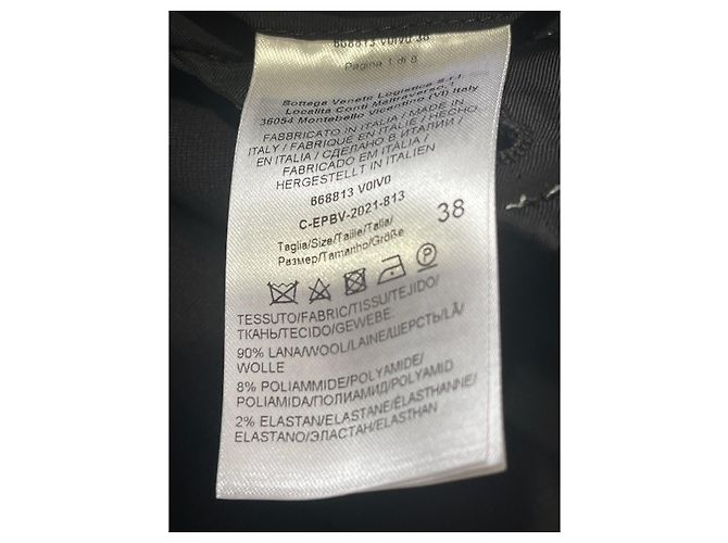 Abrigo Bottega Veneta negro T.34 - vista 7