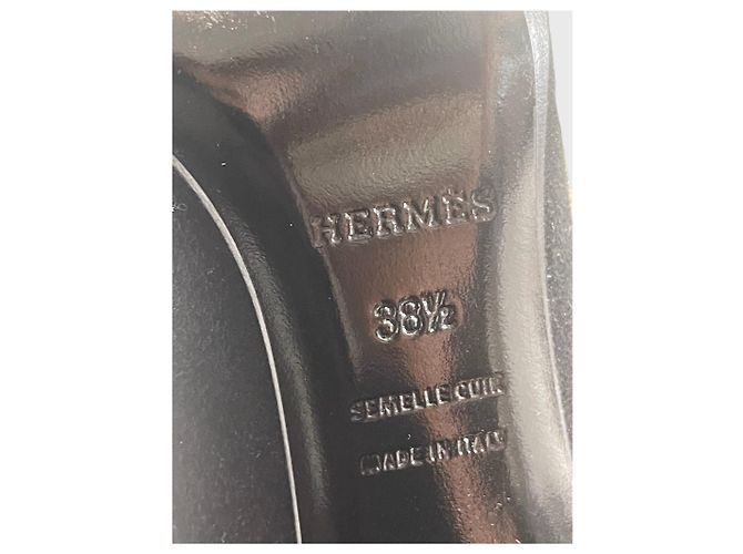Décolleté Hermès neri T.38,5 Nero - vista 7