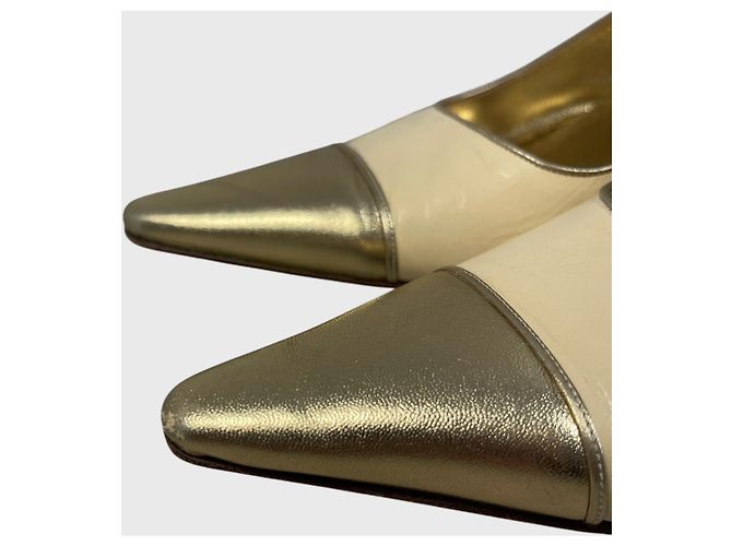 Chanel gold Pumps T.37 Beige - Ansicht 5
