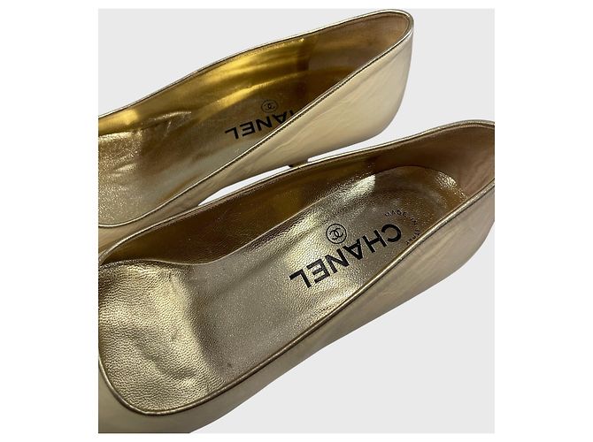 Chanel gold Pumps T.37 Beige - Ansicht 7