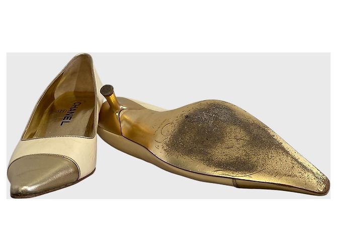 Chanel gold Pumps T.37 Beige - Ansicht 9