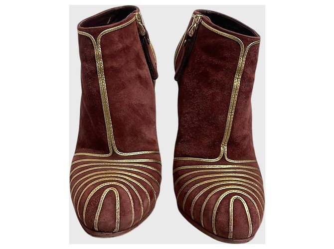 Sergio Rossi Boots bordeaux Gr.36,5 - Ansicht 2
