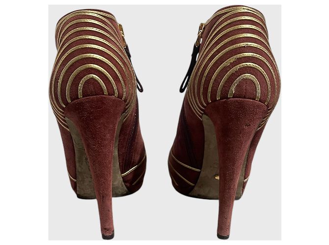 Sergio Rossi Boots bordeaux Gr.36,5 - Ansicht 3