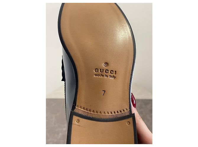 Mocassini Gucci neri T.41 Nero - vista 10
