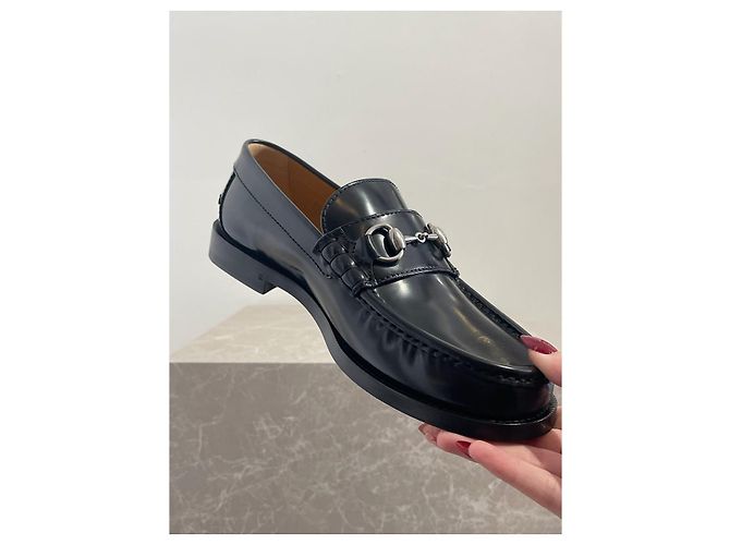 Mocassini Gucci neri T.41 Nero - vista 4