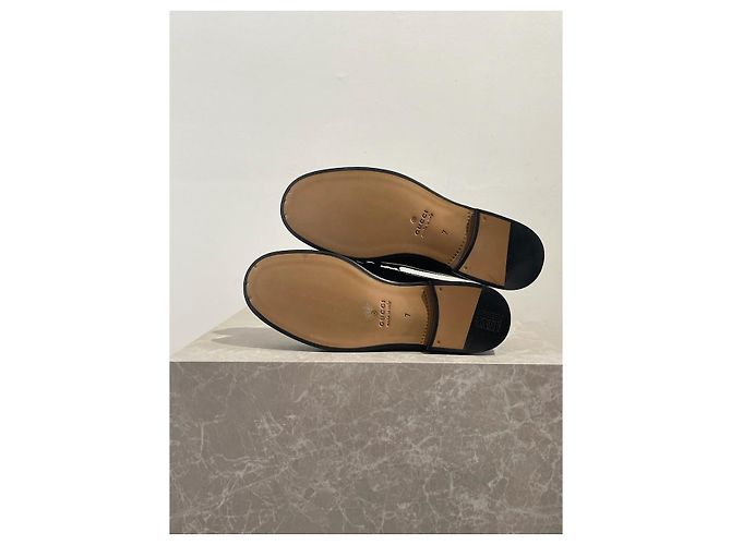 Mocassini Gucci neri T.41 Nero - vista 7