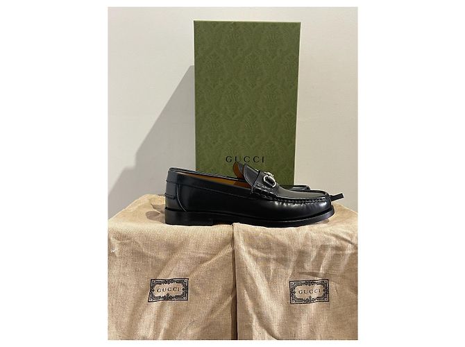 Mocassini Gucci neri T.41 Nero - vista 8