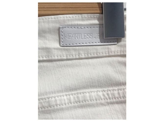 Autre Marque Jeans Heartless bianco - vista 4