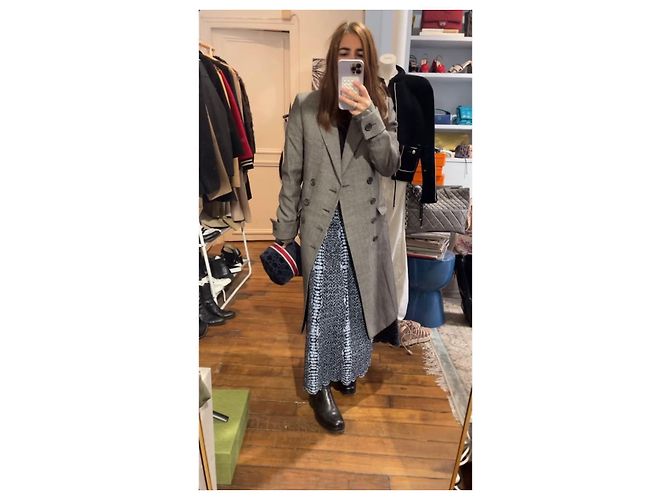 Autre Marque Abrigo Dior gris T.36 Negro - vista 3