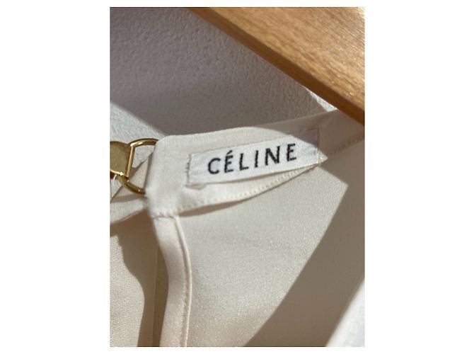 Céline Bluse Celine écrue T.34 Beige - Ansicht 6