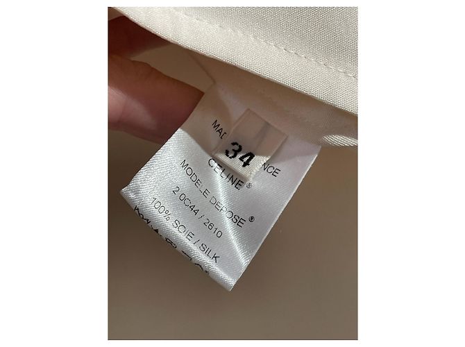 Céline Bluse Celine écrue T.34 Beige - Ansicht 7
