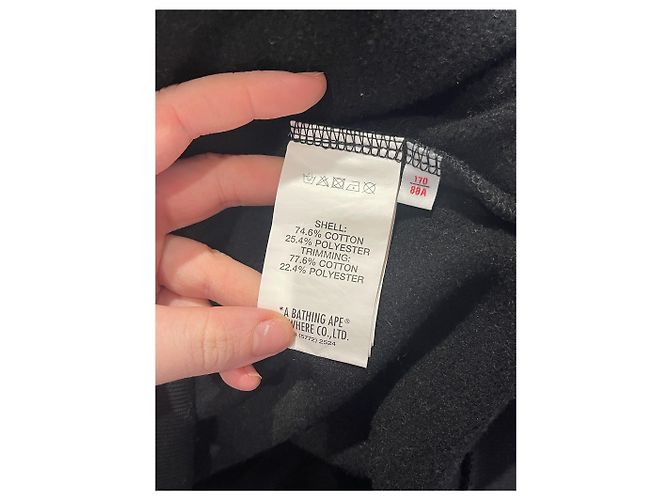 Autre Marque Bathing Ape Sweatshirt Kinder Gr. 8 Jahre Schwarz - Ansicht 6