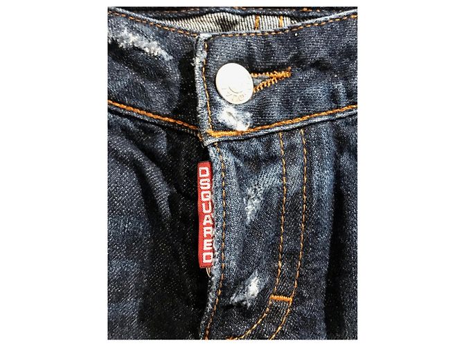 Jeans Slim Fit Dsquared2 de algodão azul Tamanho 40 - vista 5