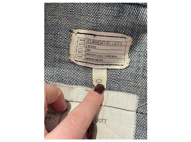 Current Elliott Giacca di jeans Current Elliot T.0 Blu - vista 4