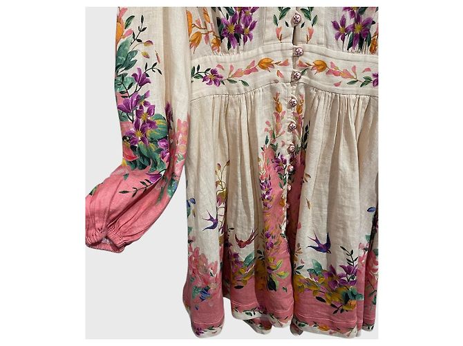 Zimmermann Tropicana Kleid T.1 Pink - Ansicht 3