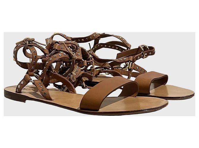 Valentino Garavani Sandali Valentino camel T.38.5 Cammello - vista 2