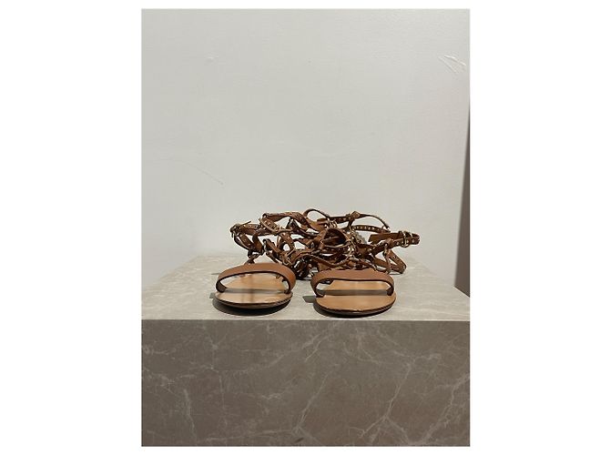 Valentino Garavani Sandali Valentino camel T.38.5 Cammello - vista 3
