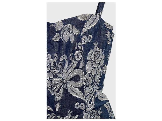 Valentino Garavani Vestido Junya Watanabe de jeans T.M Azul - vista 2