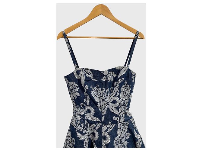 Valentino Garavani Vestido Junya Watanabe de jeans T.M Azul - vista 3