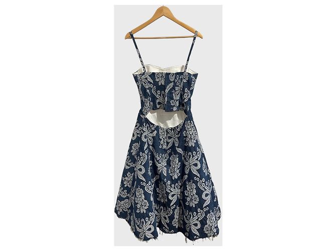 Valentino Garavani Vestido Junya Watanabe de jeans T.M Azul - vista 5
