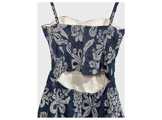 Valentino Garavani Vestido Junya Watanabe de jeans T.M Azul - vista 6
