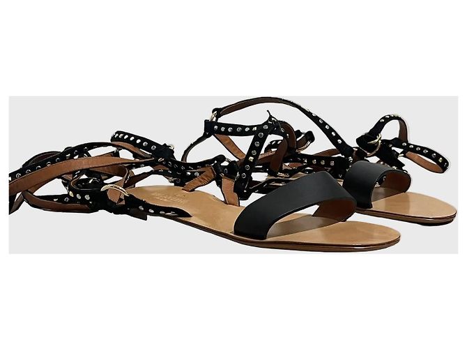 Valentino Garavani Sandali Valentino neri T.38.5 Nero - vista 3