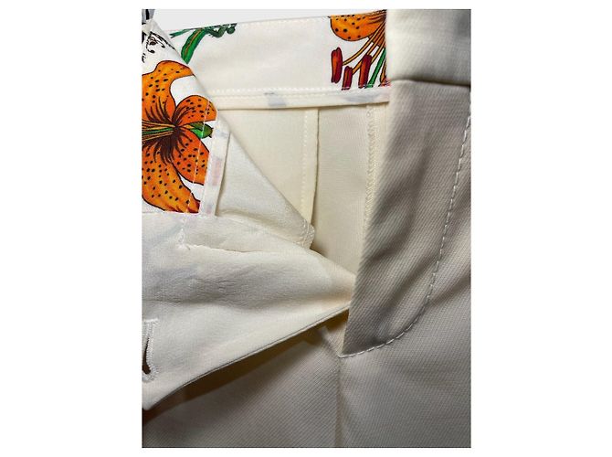 Pantalones Gucci écru T.36 Beige - vista 5