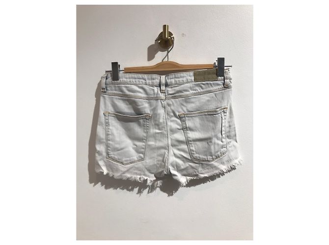 Iro Zoe Denim Shorts Grau Baumwolle Größe 27 - Ansicht 2