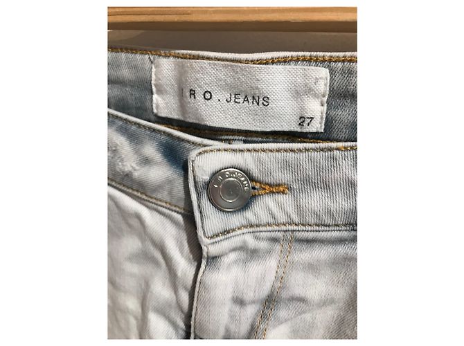 Iro Zoe Denim Shorts Grau Baumwolle Größe 27 - Ansicht 3