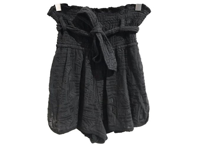Iro Smily Shorts Schwarz Baumwolle Größe 36 - Ansicht 7
