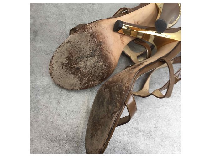 Sandali Jimmy Choo marroni T.38 Marrone - vista 4