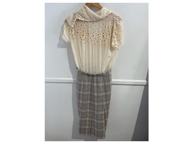 Autre Marque Vestido Christian Dior T.34 Gris - vista 4