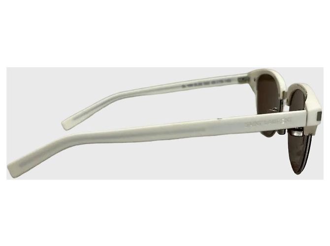 Autre Marque Gafas Saint Laurent blancas Blanco - vista 2