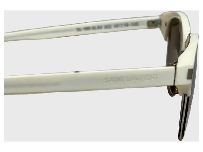 Autre Marque Gafas Saint Laurent blancas Blanco - vista 3