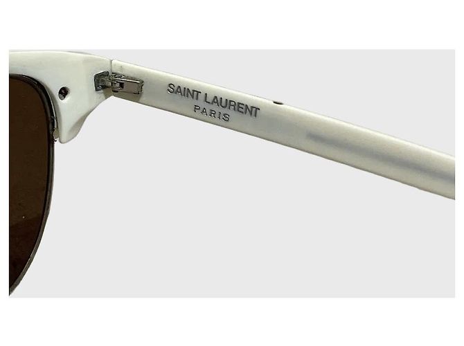 Autre Marque Gafas Saint Laurent blancas Blanco - vista 5