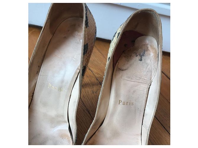 Christian Louboutin Pumps python T.37 Beige - Ansicht 6