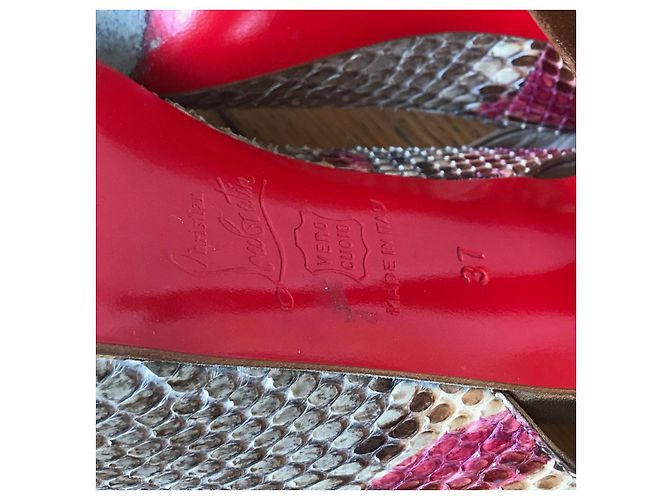 Christian Louboutin Pumps python T.37 Mehrfarben - Ansicht 6