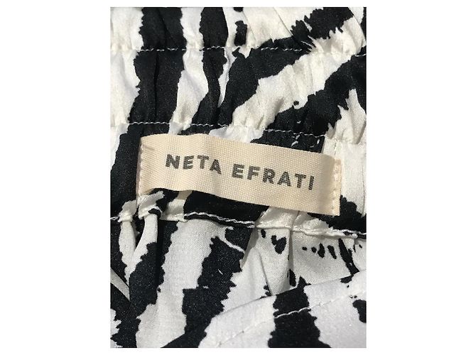 Autre Marque Falda envolvente Neta Efrati estampado cebra Blanco - vista 4