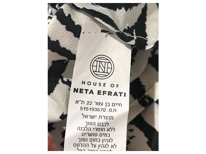 Autre Marque Falda envolvente Neta Efrati estampado cebra Blanco - vista 5