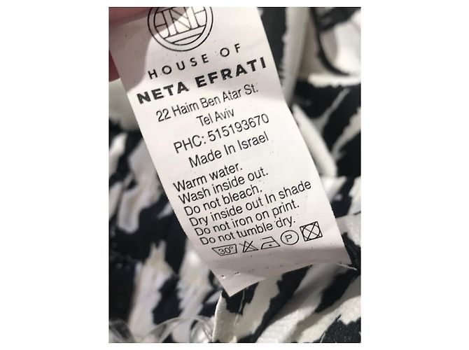 Autre Marque Falda envolvente Neta Efrati estampado cebra Blanco - vista 6