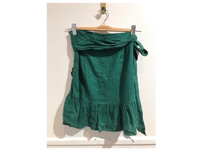 Isabel Marant Etoile Falda Isabel Marant verde T.34 - vista 2