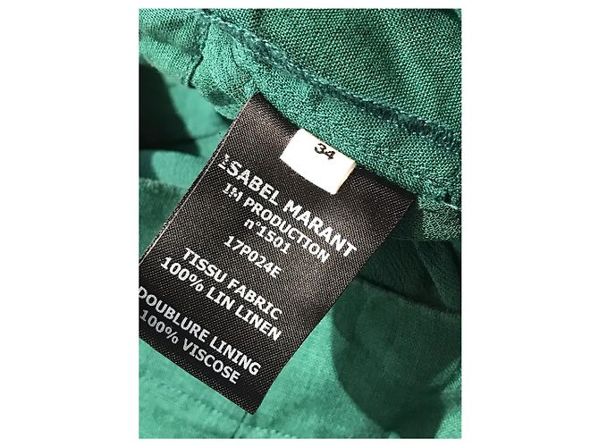 Isabel Marant Etoile Falda Isabel Marant verde T.34 - vista 4