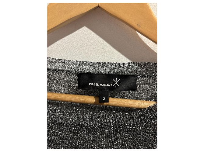 Top Isabel Marant prateado T.M Metálico - vista 5