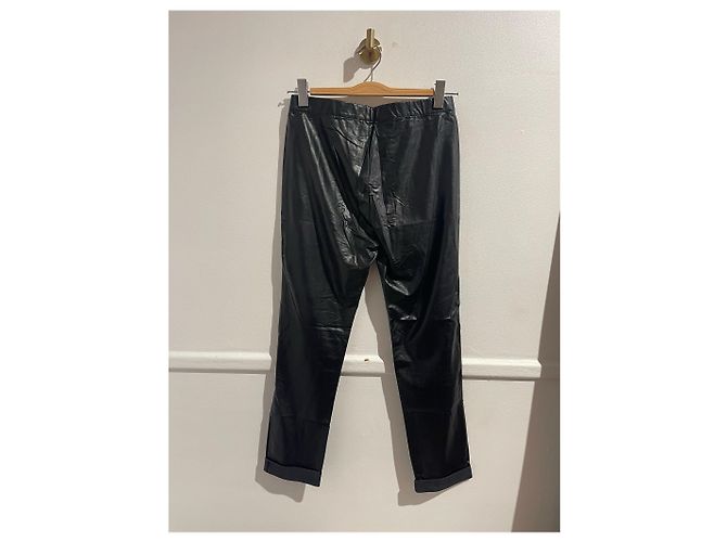 Isabel Marant Kunstlederhose T.38 Schwarz - Ansicht 3