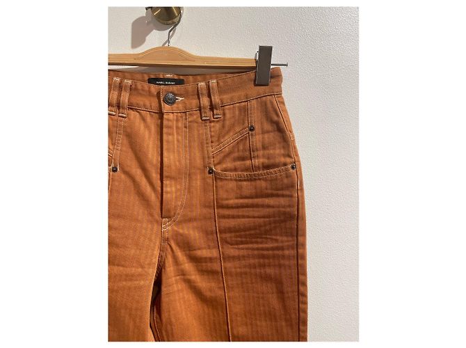 Jeans Isabel Marant T.36 Naranja - vista 4