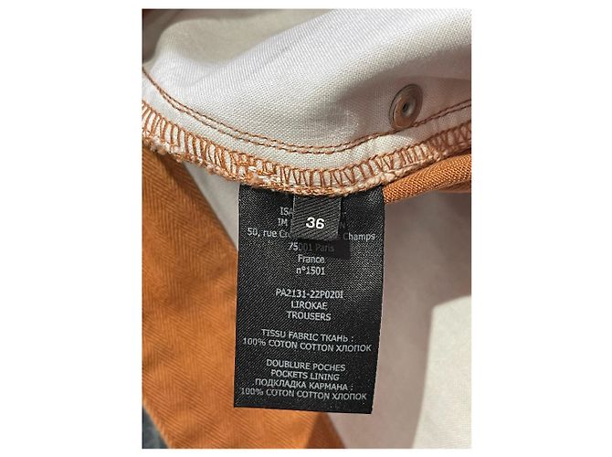 Jeans Isabel Marant T.36 Naranja - vista 7