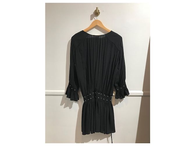 Autre Marque Saint Laurent Kleid schwarz T.34 - Ansicht 4