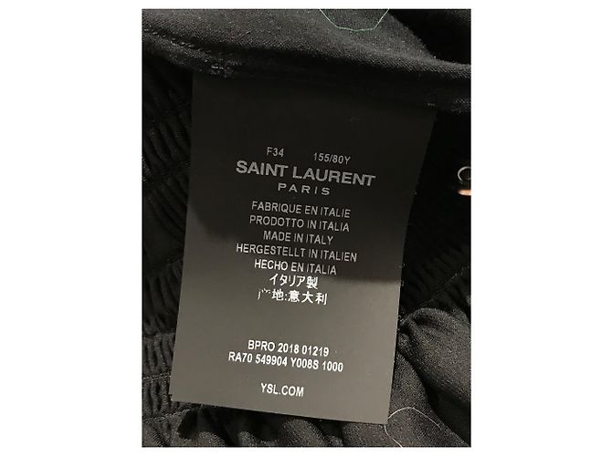 Autre Marque Saint Laurent Kleid schwarz T.34 - Ansicht 6